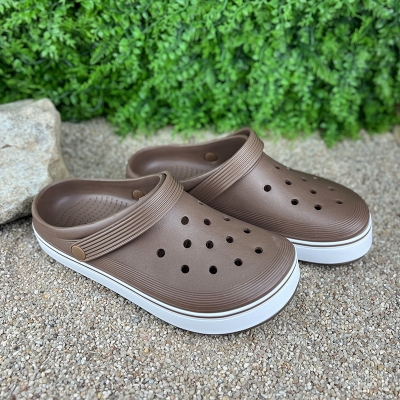 чоловічі пінові сабо VS-001523-4 Коричневі Крокси чоловічі пінові VS-001523-4 Коричневі